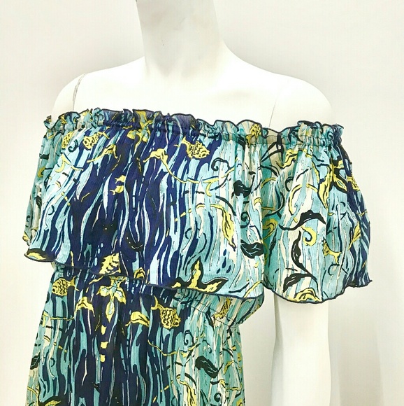 Anna Sui Printed Silk Dress With Ruffles - Picture 4 of 8